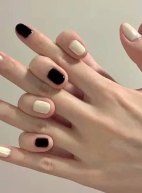 经典跳色指甲油免烤不可撕持久不掉色显白黑色裸色冰透裸色美甲