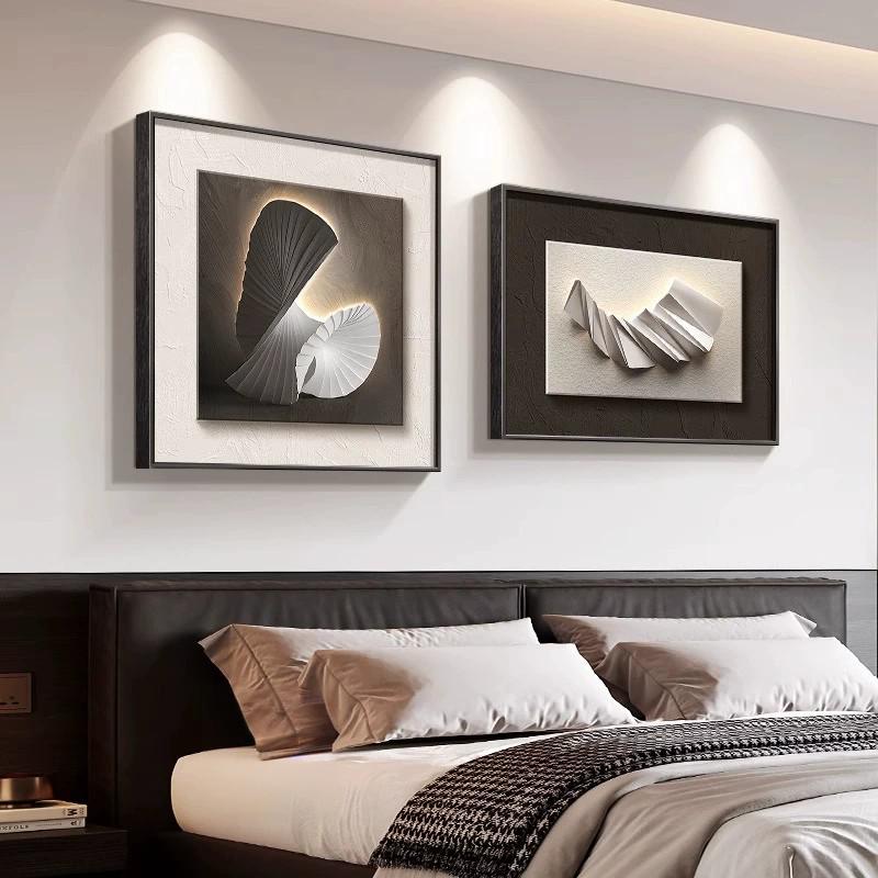 福画抽象艺术卧室床头装饰画双联