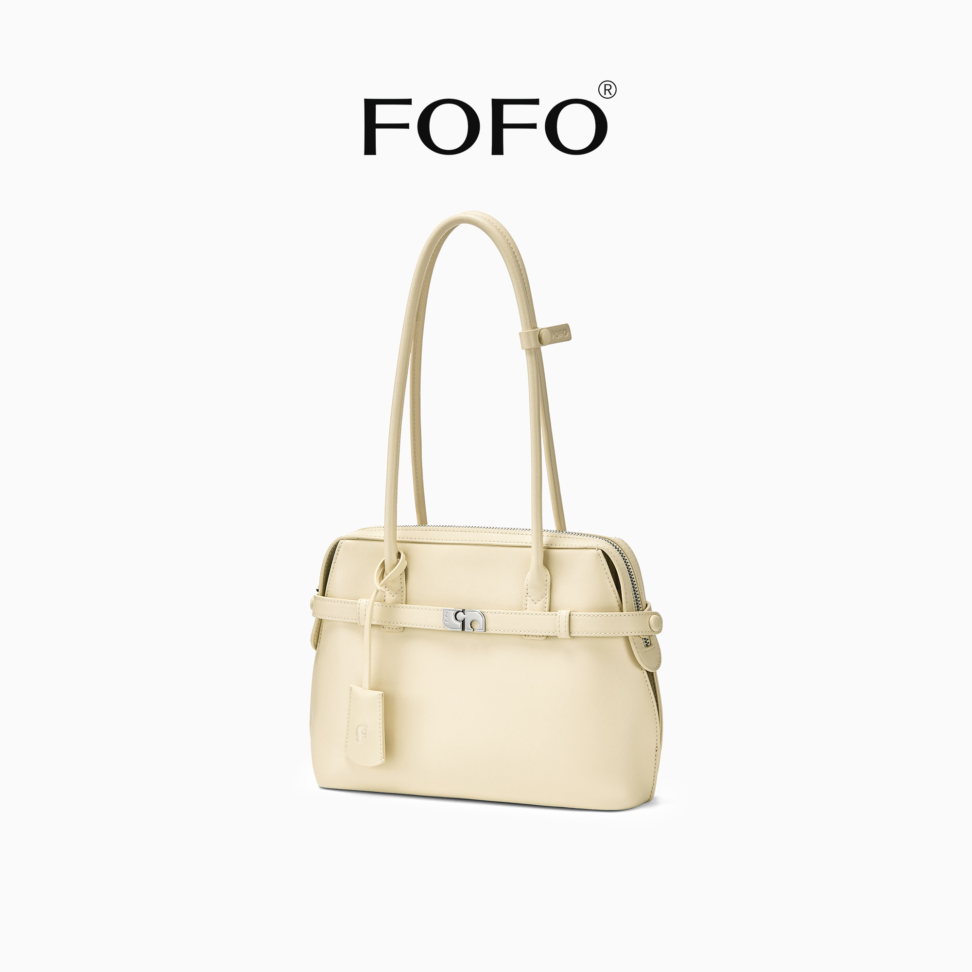 FOFO中号公文包原创小众高级感通勤手提托特包百搭真皮单肩腋下包