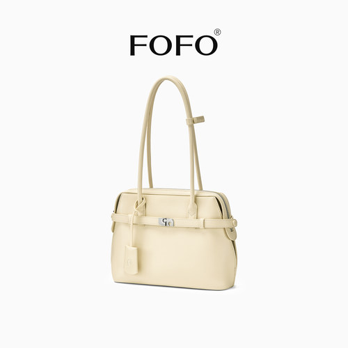 FOFO中号公文包原创小众高级感通勤手提托特包百搭真皮单肩腋下包