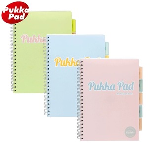 Pukka Pad Pastel系列A4/A5高颜值双线圈本活页本简约易撕错题手账本薄脆单词本大学生商务办公笔记本本子