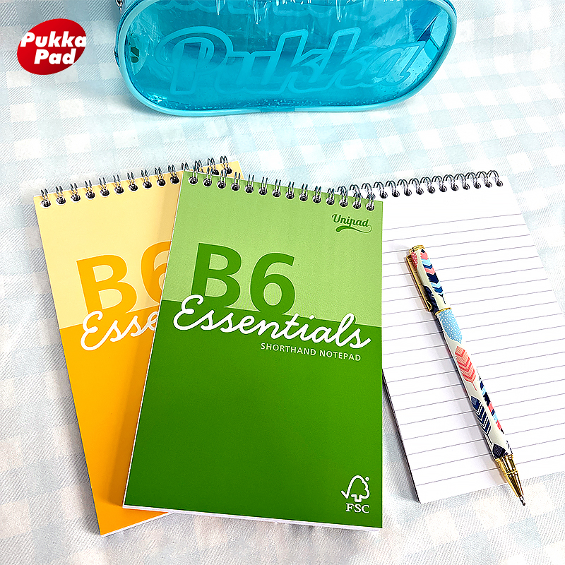 Pukka Pad环保横线竖翻线圈本上翻横线薄脆笔记本子螺旋纠错记事本简约商务手账本