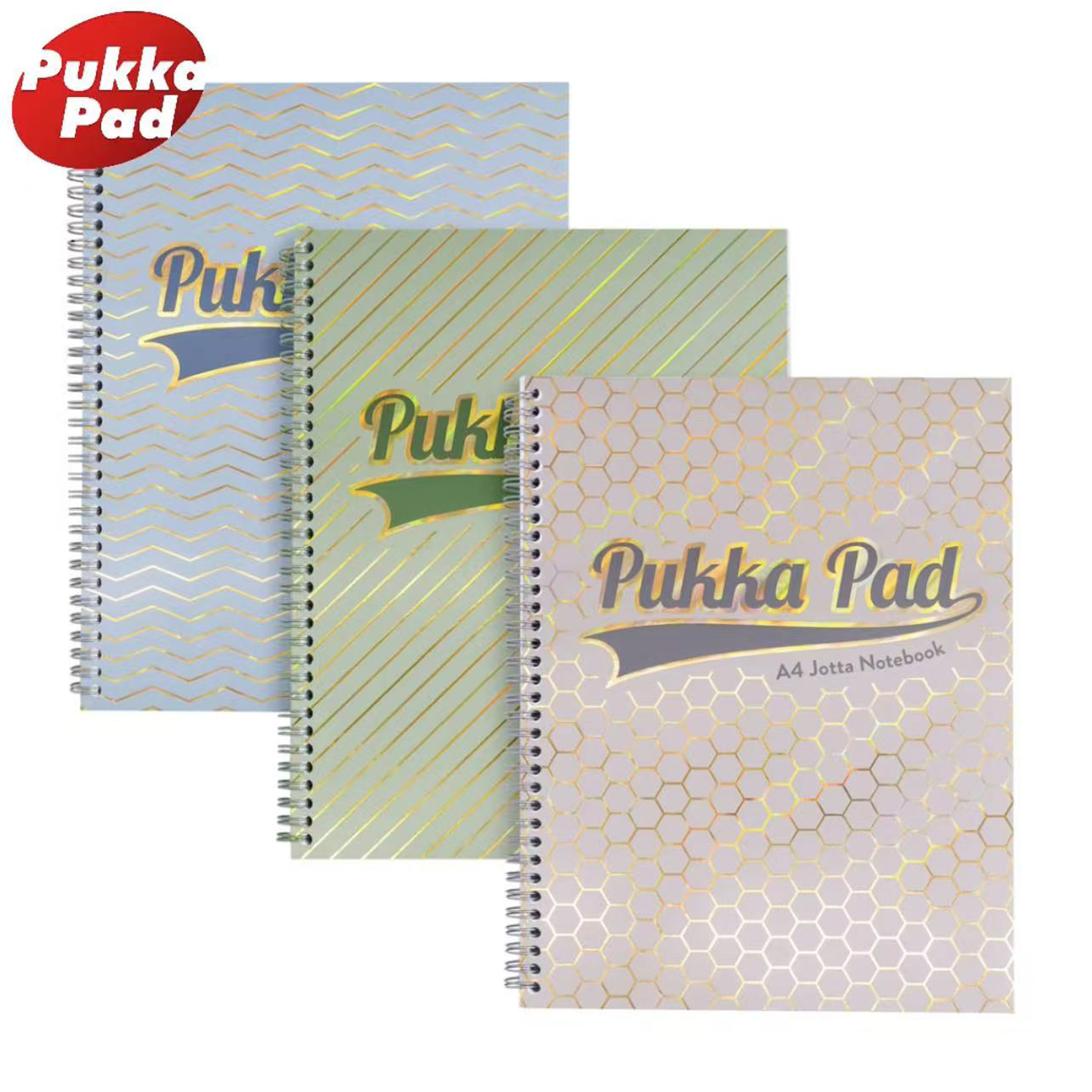 Pukka Pad A4笔记本子螺旋本烫金线圈本子大学生错题本记录本博士考研本思维导图