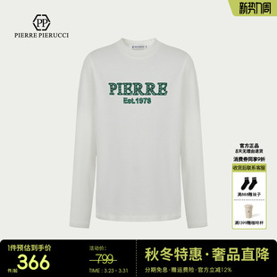 PP意大利轻奢男装 价 2024秋冬季 新款 T恤刺绣工艺纯棉 长袖 秒杀