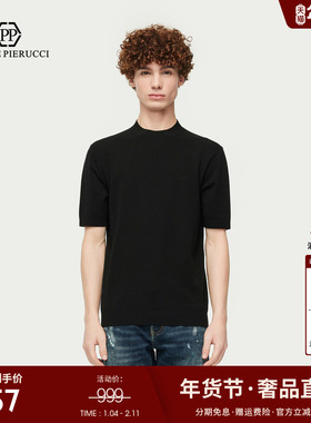 PP PIERRE PIERUCCIPP意大利轻奢男装2025秋季新款短袖针织衫毛衫