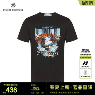 老鹰图案潮流时尚 纯棉短袖 休闲T恤男 2023春夏新款 PP意大利男装