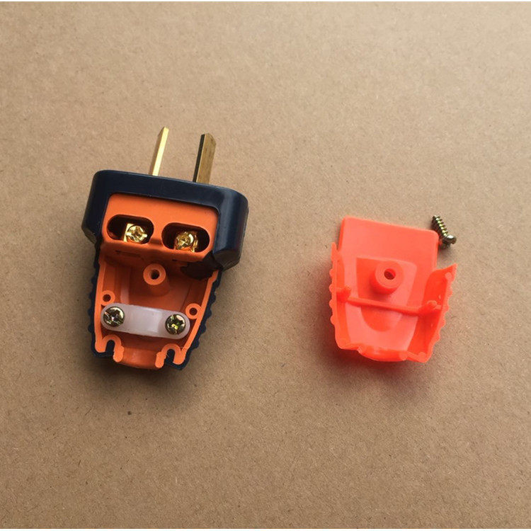 直供旋转插头转动电源插头红黑可拆式1.4厚铜片大功率二极转
