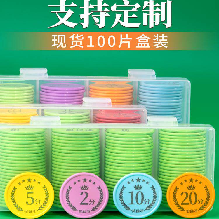 幼儿园积分币小学生奖励钱币奖励卡兑换代币