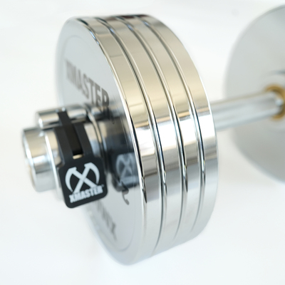 新款XMASTER纯钢电镀哑铃套件防锈飞鸟卧推杠铃家用健身防锈哑铃