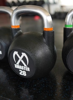 XMASTER壶铃健身家用CPU竞技包胶壶铃球提壶哑铃深蹲器材提壶哑铃