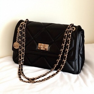 南风Chio2nd 暖冬华夫小方包包女日常通勤百搭链条菱格单肩斜挎包