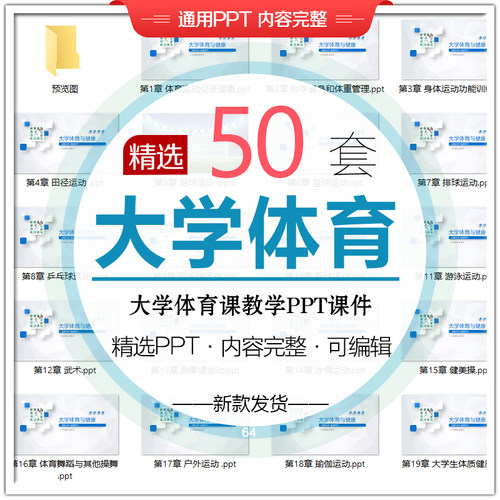 大学体育教育PPT课件篮球羽毛球瑜伽健身游泳理论教材成品PPT课件
