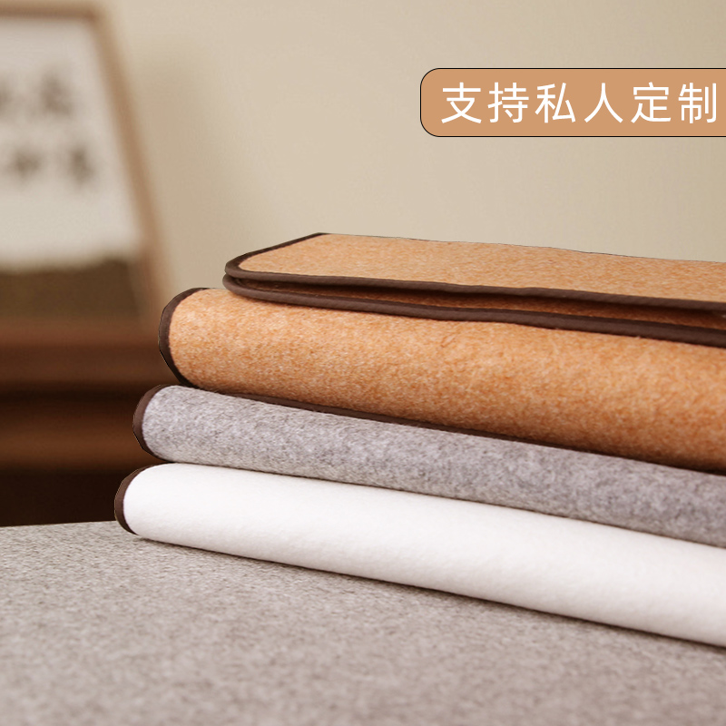 可水洗毛毡书法桌垫毛毡垫桌布羊毛毡书法垫毛笔文房四宝垫布毡垫国画初学者羊毛练字专用书法垫书画毛笔字