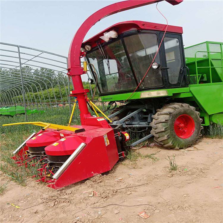 全新140马力背负式圆盘割台青储机 大型玉米秸秆青贮收割机