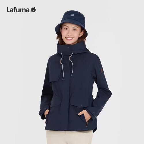 LAFUMA乐飞叶户外防水冲锋衣女士夹克防风防雨徒步外套LFJA5AS60