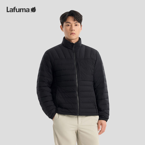 乐飞叶男立领防泼水排骨羽绒服