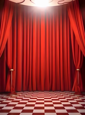 舞台背景布灯光DJ3d立体直播背景墙图主播大气挂布装饰拍照背景布