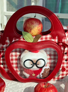 苹果痛可拆卸肩带香蕉家原创学生韩系通勤大容量痛包