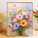 繁花似锦花卉DIY数字油彩画解闷手工绘填充涂色高级感客厅装 饰画