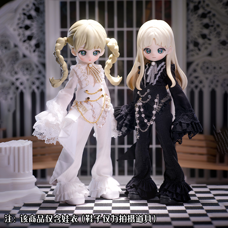 【SIMONTOYS】黑白三部曲系列12分BJD可动玩偶手工喇叭裤装娃衣