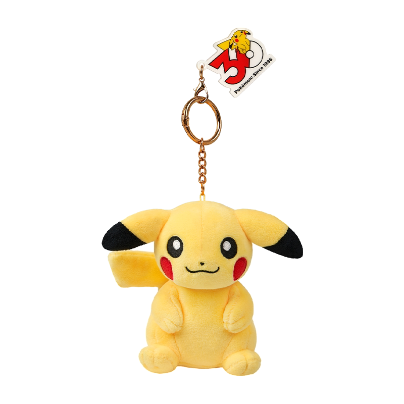 thumbnail for Pokémon 30th Anniversary Series Plush Charm Pikachu Figurine Anime Merchandise Pokémon
