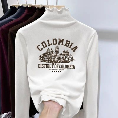 女童半高领德绒打底衫秋冬季童装大童双面绒内搭保暖儿童长袖上衣