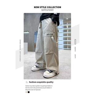 婴儿宝宝拼接设计感休闲裤 宽松百搭儿童马裤 女童 子秋装 男童裤