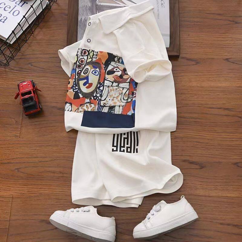 原版质量套装夏季儿童装短裤两件套速干篮球服夏装中大童薄款衣服