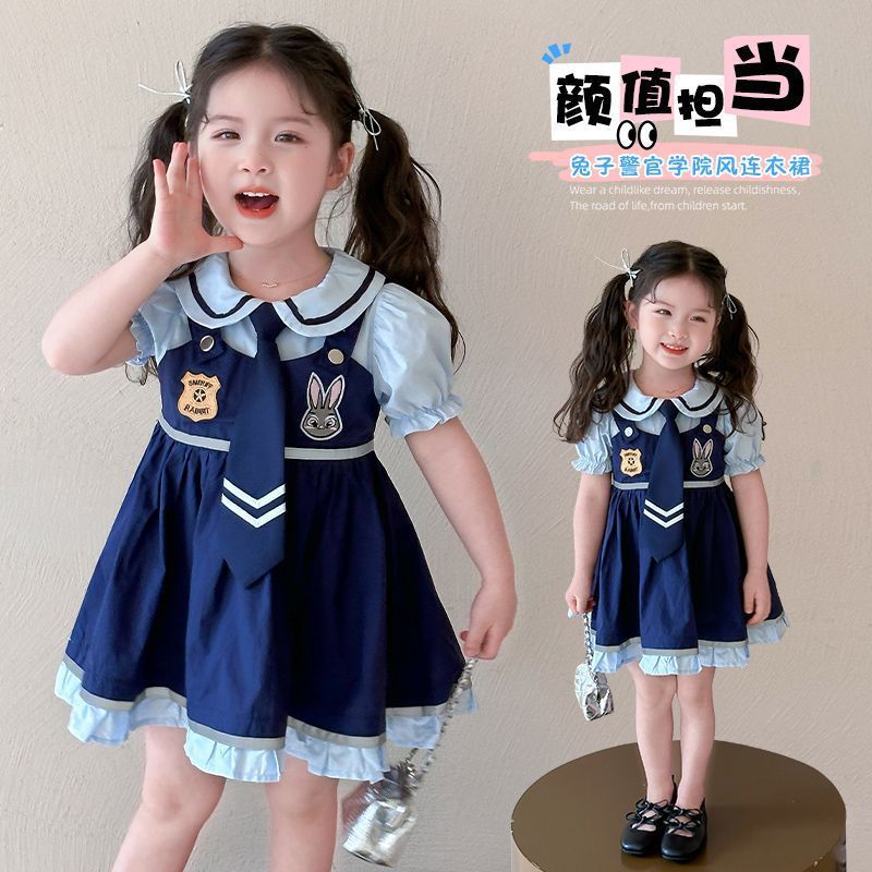 女宝公主裙JK学院风连衣裙