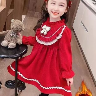 儿童装洛丽塔公主可爱裙秋季2026甜爱洋气新年小女孩连衣裙子
