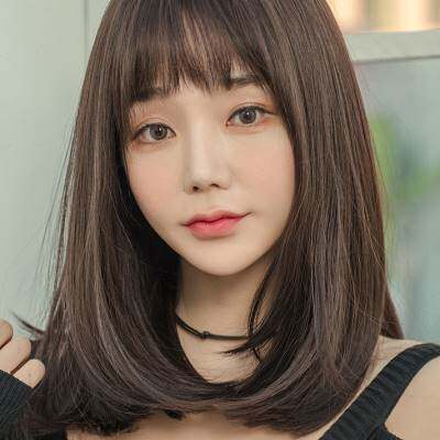 假发女中长发长直发逼真自然全头套式整顶网红辛芷蕾锁骨发短发