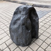 彷真石头空心立式 饰摆饰橱窗展厅店铺道具 井盖石头假山电箱灯箱装