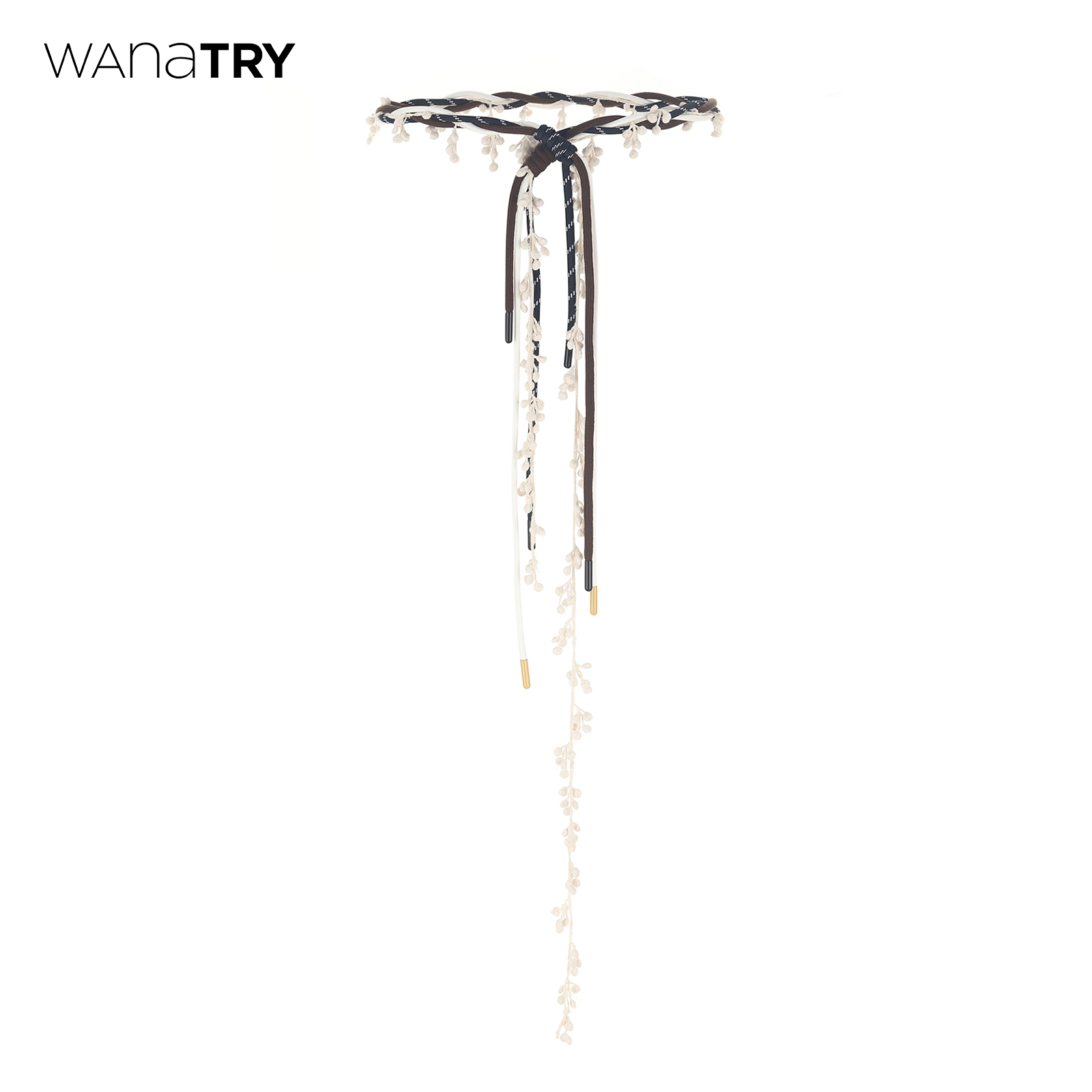wanatry流浪感蕾丝手工编织腰绳