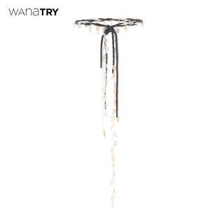 wana 时髦百搭腰带配饰女 try流浪感蕾丝花边手工编织腰绳2025新品