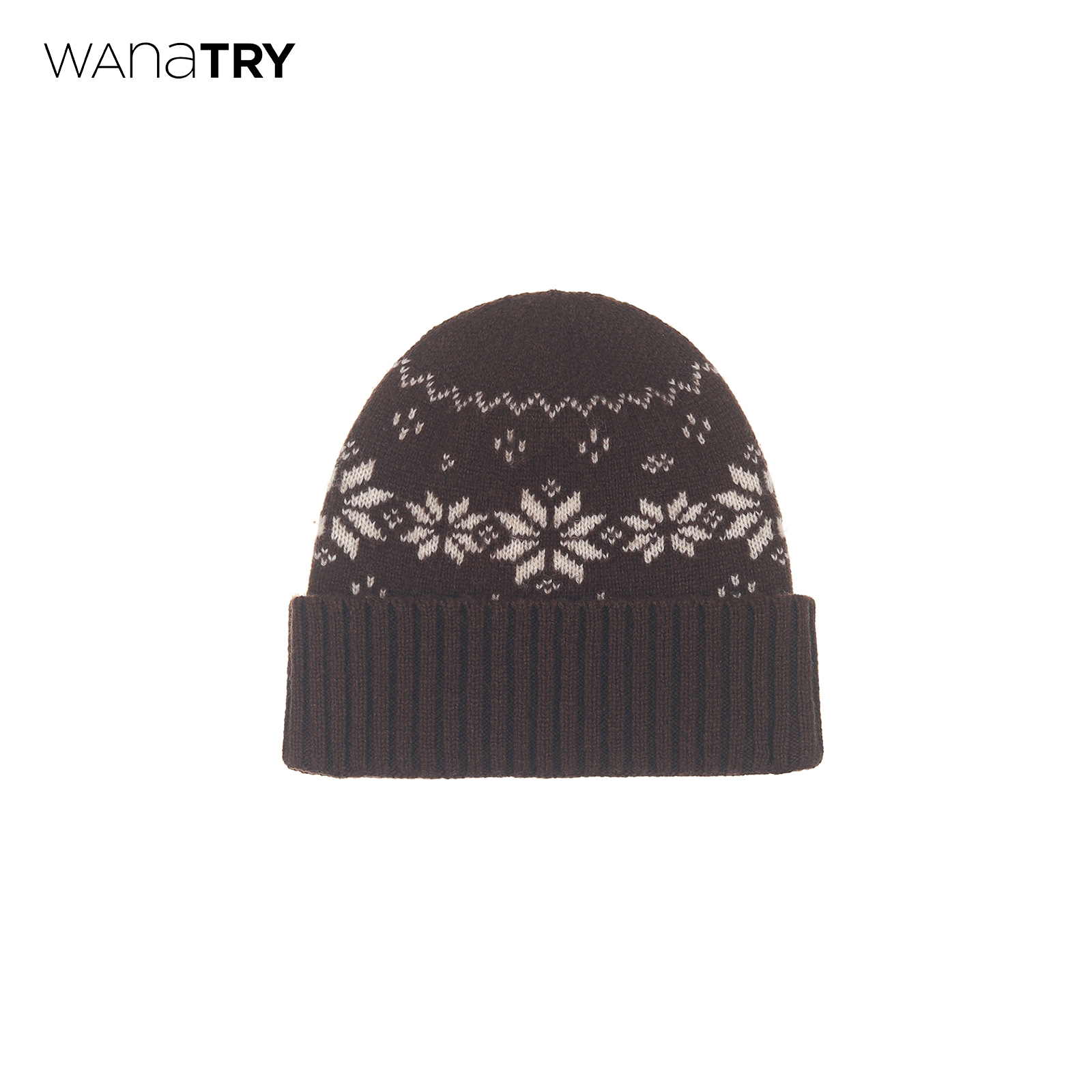 wanatry100%羊毛费尔岛针织帽女