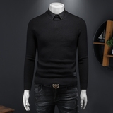 欧货秋冬2025新款衬衫领男士假2件高档时尚长袖打底 99779-P120,男装针织衫/毛衣,电商D316, 欧货秋冬2025新款衬衫领男士假2件高档时尚长袖打底 99779-P120,男装针织衫/毛衣,电商D316,