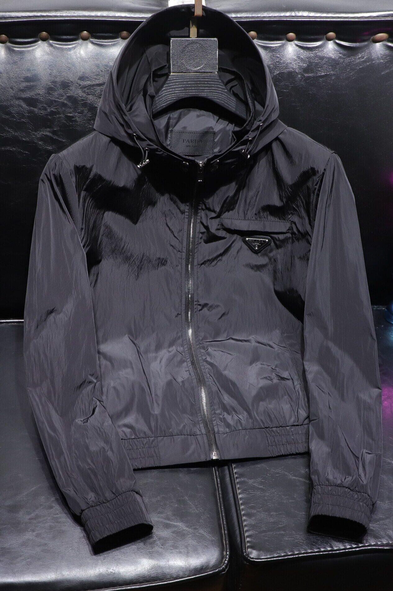 帽子可脱卸秋冬欧货连帽百搭纯色拉链夹克外套男JK2572-P145,男装夹克,电商D316