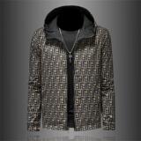 2025春季新款印花夹克男士双面穿连帽外套帅气男装JK2502-P155，商品下架区，电商D316