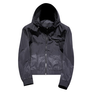 帽子可脱卸秋冬欧货连帽百搭纯色拉链夹克外套男   JK2572-P145图片
