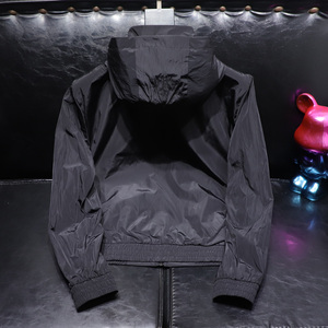 帽子可脱卸秋冬欧货连帽百搭纯色拉链夹克外套男   JK2572-P145图片