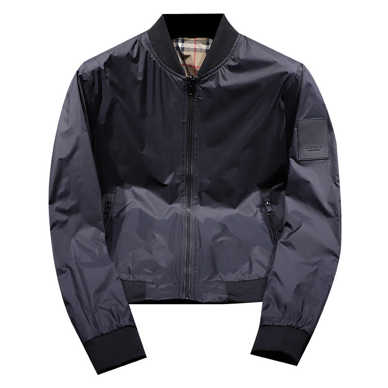 2025新款棒球领夹克衫男士欧洲站潮牌薄款双面服外套2507-P155,男装夹克,电商D316