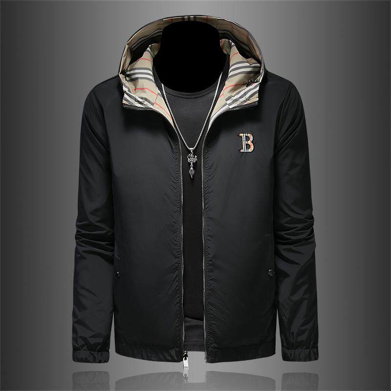 2025春秋季夹克欧洲修身休闲男士连帽双面夹克外套JK2510-P155，商品下架区商品下架区，电商D316