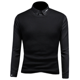 2025秋冬新款羊毛衫刺绣长袖假2件打底衫M012-P105，男装针织衫/毛衣，电商D316