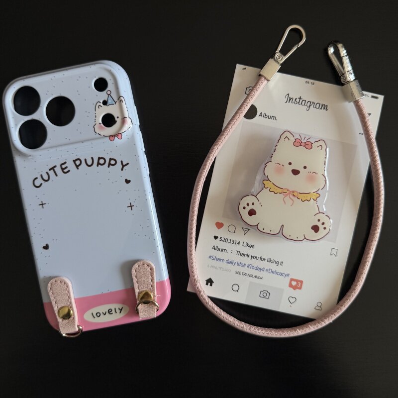 粉蓝西高地适用苹果17promax菲林手机壳iPhone16全包软壳华为P80小米VIVOX300荣耀一加OPPO韩版ins风保护套