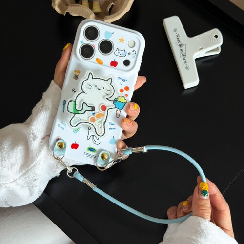 零食小猫适用苹果17promax菲林手机壳iPhone16全包软壳华为P90简约防护小米VIVO可爱个性荣耀一加OPPO三星