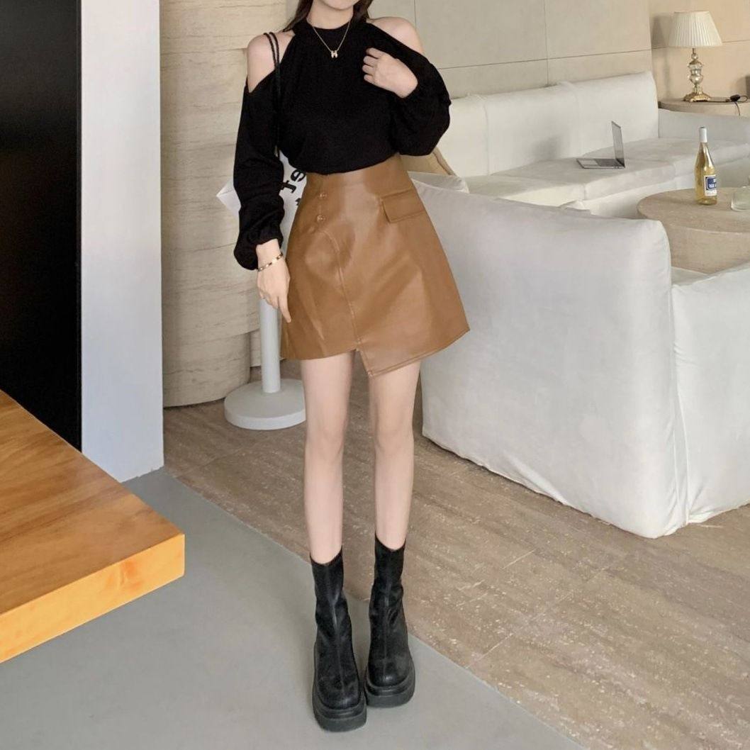 显瘦遮肉法式高级感百搭纯欲露肩上衣女装年春秋季两件套装潮,女装/女士精品,上衣,淘宝优惠券,粉丝福利购,淘宝优惠卷