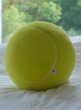 W-ACE网球抱枕40cm圆形球可爱创意网球人居家生活