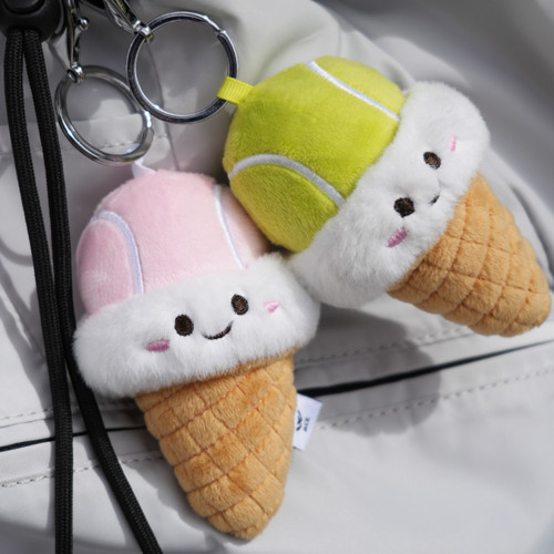 W-ACE网球冰淇淋挂件毛绒玩具