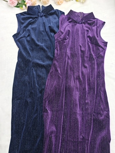 【夜色】落萦改良旗袍无袖新中式国风连衣裙日常可穿小个子绝美