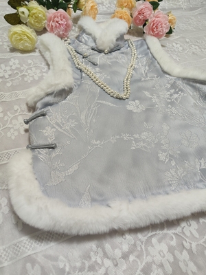 加绒加厚棉袄秋冬棉服女旗袍马甲